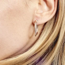 Discount Histoire d'Or Créoles Maelia Or Bicolore