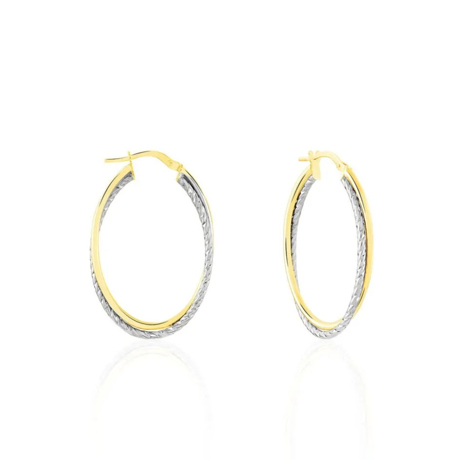 Discount Histoire d'Or Créoles Maelia Or Bicolore