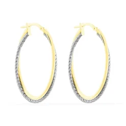 Discount Histoire d'Or Créoles Maelia Or Bicolore