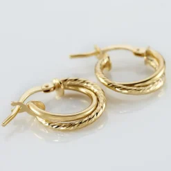 Histoire d'Or Créoles Maelia Or Jaune* Boucles D'Oreilles|Boucles D'Oreilles Créoles