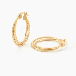 Histoire d'Or Créoles Maelia Or Jaune* Boucles D'Oreilles|Boucles D'Oreilles Créoles