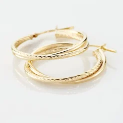 Histoire d'Or Créoles Maelia Or Jaune* Boucles D'Oreilles|Boucles D'Oreilles Créoles