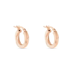 Histoire d'Or Créoles Maia Argent Rose* Boucles D'Oreilles|Boucles D'Oreilles Fantaisie