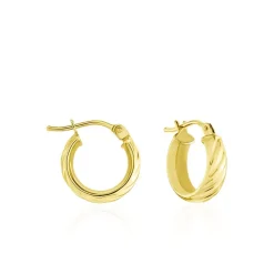 Histoire d'Or Créoles Mara Or Jaune* Boucles D'Oreilles|Boucles D'Oreilles Créoles