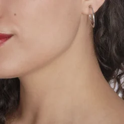 Histoire d'Or Créoles Maxa Argent Blanc* Boucles D'Oreilles|Boucles D'Oreilles Fantaisie