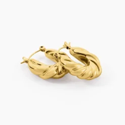 Histoire d'Or Créoles Melrose Acier Jaune