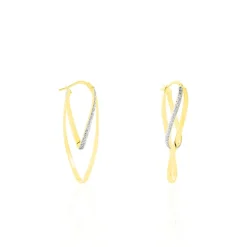 Histoire d'Or Créoles Merilyn Or Bicolore* Boucles D'Oreilles|Boucles D'Oreilles Créoles