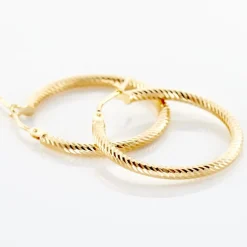 New Histoire d'Or Créoles Merraine Or Jaune