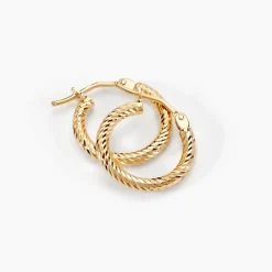 Histoire d'Or Créoles Merraine Or Jaune* Boucles D'Oreilles|Boucles D'Oreilles Créoles