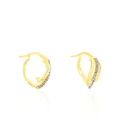 Online Histoire d'Or Créoles Mitica Or Jaune Strass