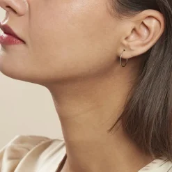 Histoire d'Or Créoles Muses Flexibles Or Blanc* Boucles D'Oreilles|Boucles D'Oreilles Créoles