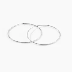 Histoire d'Or Créoles Muses Flexibles Or Blanc* Boucles D'Oreilles|Boucles D'Oreilles Créoles