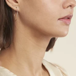 Histoire d'Or Créoles Muses Flexibles Or Blanc* Boucles D'Oreilles|Boucles D'Oreilles Créoles