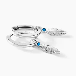 Histoire d'Or Créoles Nahara Argent Blanc Oxyde De Zirconium* Boucles D'Oreilles|Boucles D'Oreilles Fantaisie