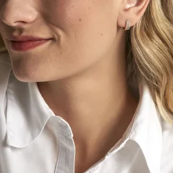 Histoire d'Or Créoles Oiva Or Jaune Oxyde De Zirconium* Boucles D'Oreilles|Boucles D'Oreilles Créoles