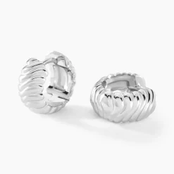 Histoire d'Or Créoles Oksanne Argent Blanc* Boucles D'Oreilles|Boucles D'Oreilles Créoles