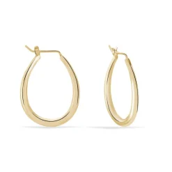 Histoire d'Or Créoles Olivia Ovale Plaqué Or Jaune* Boucles D'Oreilles|Boucles D'Oreilles Fantaisie