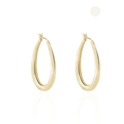 Histoire d'Or Créoles Olivia Ovale Plaqué Or Jaune* Boucles D'Oreilles|Boucles D'Oreilles Fantaisie