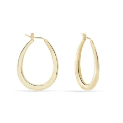 Histoire d'Or Créoles Olivia Ovale Plaqué Or Jaune* Boucles D'Oreilles|Boucles D'Oreilles Fantaisie