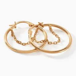 Histoire d'Or Créoles Omnia Plaqué Or Doré* Boucles D'Oreilles|Boucles D'Oreilles Fantaisie