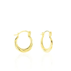 Histoire d'Or Créoles Or Jaune Anaitz* Boucles D'Oreilles|Boucles D'Oreilles Créoles