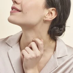 Histoire d'Or Créoles Or Jaune Anaitz* Boucles D'Oreilles|Boucles D'Oreilles Créoles