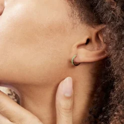 New Histoire d'Or Créoles Or Jaune Killian Emeraudes or jaune emeraude