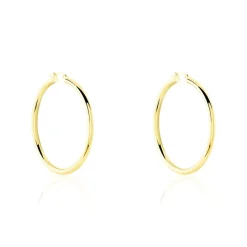 Histoire d'Or Créoles Or Jaune Rond* Boucles D'Oreilles|Boucles D'Oreilles Créoles