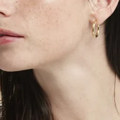 Histoire d'Or Créoles Or Jaune Rond* Boucles D'Oreilles|Boucles D'Oreilles Créoles