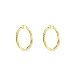 Hot Histoire d'Or Créoles Or Jaune Torsadé