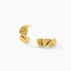 Best Histoire d'Or Créoles Organic Acier Jaune