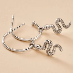 Histoire d'Or Créoles Oria Argent Blanc* Boucles D'Oreilles|Boucles D'Oreilles Fantaisie