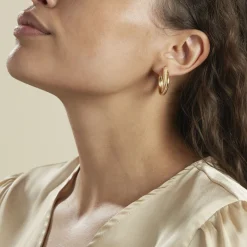 Histoire d'Or Créoles Orthys Or Jaune* Boucles D'Oreilles|Boucles D'Oreilles Créoles