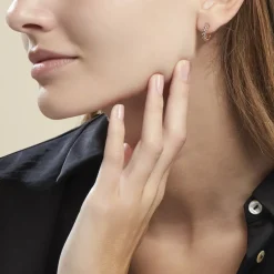 Histoire d'Or Créoles Plaqué Or Jaune Julitta Topazes Oxydes De Zirconium* Boucles D'Oreilles|Boucles D'Oreilles Fantaisie