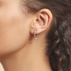 Histoire d'Or Créoles Plaqué Or Jaune Par Oxyde De Zirconium* Boucles D'Oreilles|Boucles D'Oreilles Fantaisie