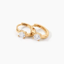 Outlet Histoire d'Or Créoles Plaqué Or Laurick Oxydes De Zirconium plaqué or jaune oxyde