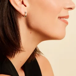 Sale Histoire d'Or Créoles Printemps Précieux Or Jaune Topaze