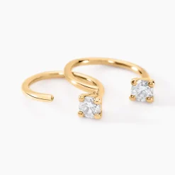 Sale Histoire d'Or Créoles Ra Or Jaune Diamnt Synthétique