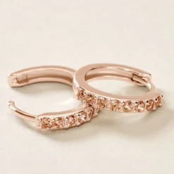 Sale Histoire d'Or Créoles Rio Argent Blanc Oxyde De Zirconium argent rose oxyde champagne