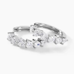 Sale Histoire d'Or Créoles Roanne Argent Blanc Oxyde De Zirconium