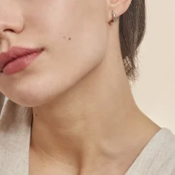 Histoire d'Or Créoles Shalana Or Blanc* Boucles D'Oreilles|Boucles D'Oreilles Créoles