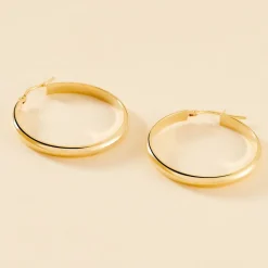 Histoire d'Or Créoles Shalana Or Jaune* Boucles D'Oreilles|Boucles D'Oreilles Créoles