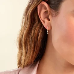 Discount Histoire d'Or Créoles Sharyl Or Jaune Diamant Synthétique