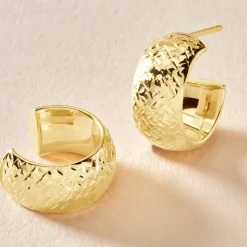 Hot Histoire d'Or Créoles Shiny Or Jaune