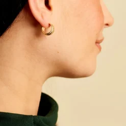 Hot Histoire d'Or Créoles Shiny Or Jaune