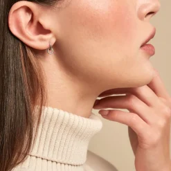 Histoire d'Or Créoles Sirkel Argent Blanc