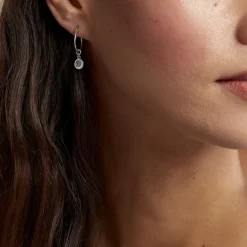 Discount Histoire d'Or Créoles Sixties Argent Blanc