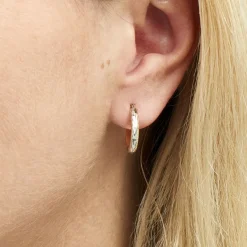 Histoire d'Or Créoles Sterala Or Jaune Strass* Boucles D'Oreilles|Boucles D'Oreilles Créoles