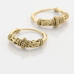 Histoire d'Or Créoles Tangerine Plaque Or Jaune* Boucles D'Oreilles|Boucles D'Oreilles Fantaisie