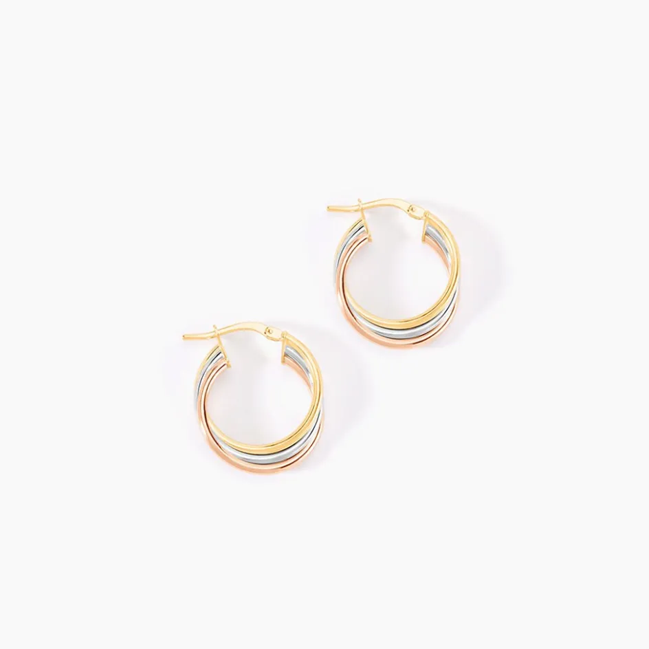 Histoire d'Or Créoles Tanya Or Tricolore